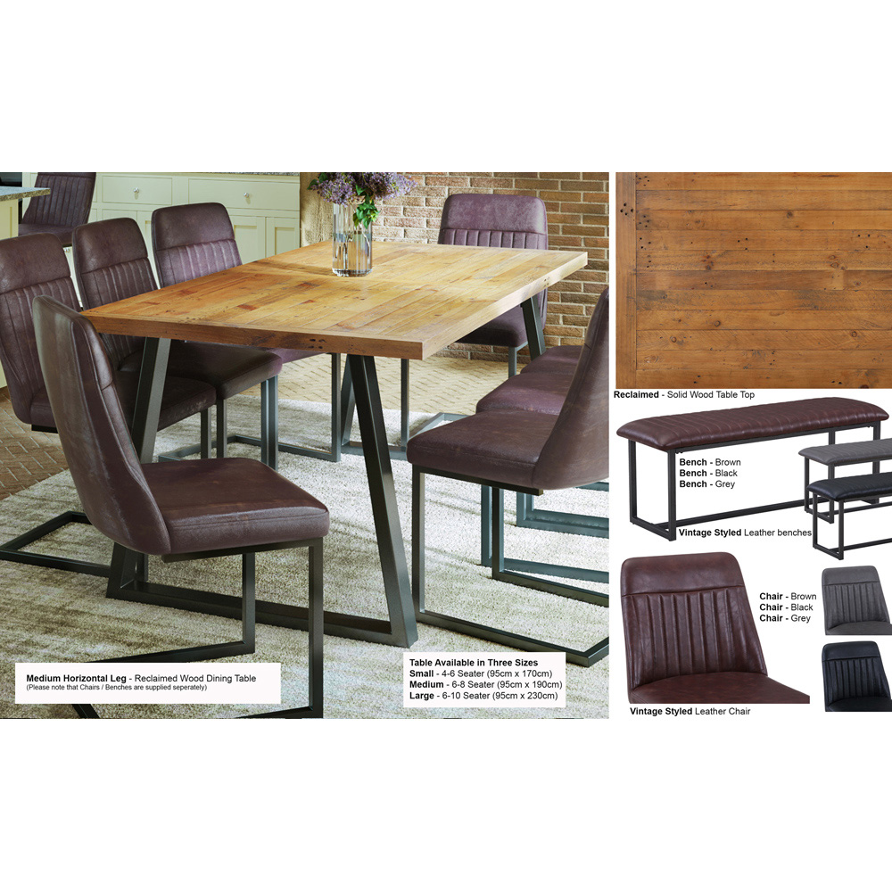 Baumhaus Urban Elegance 8 Seater Reclaimed Table Image 4