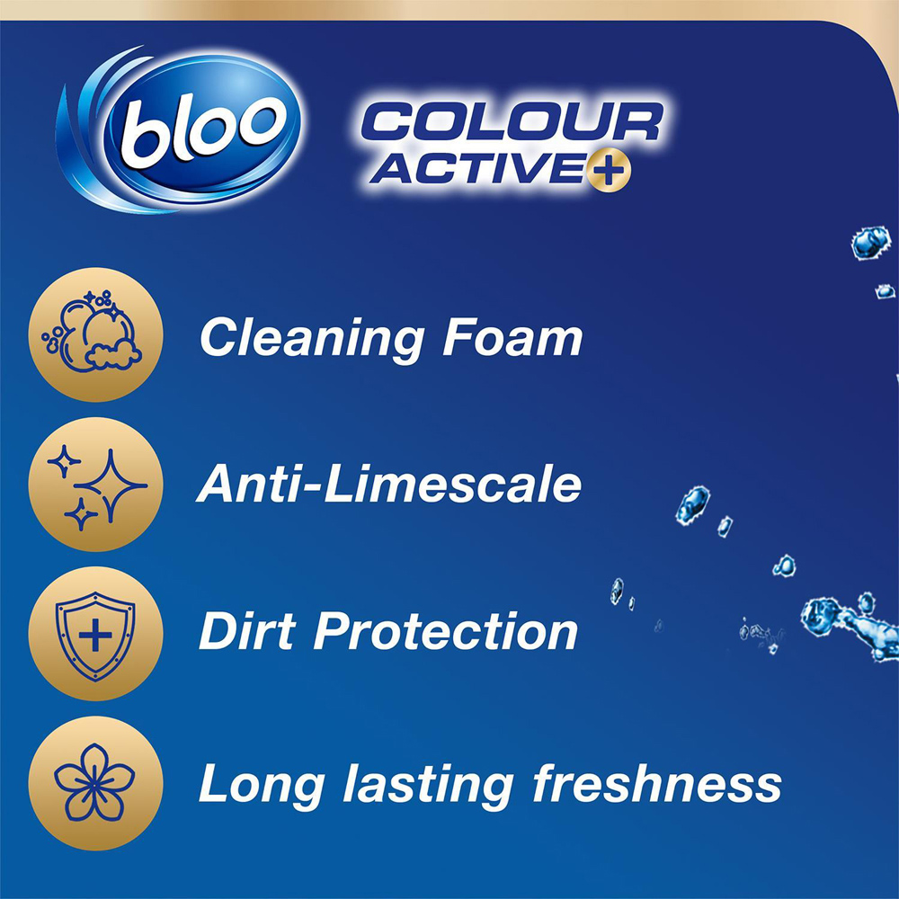 Bloo Colour Active+ Flower Toilet Rim Block 50g 24 Pack Image 5