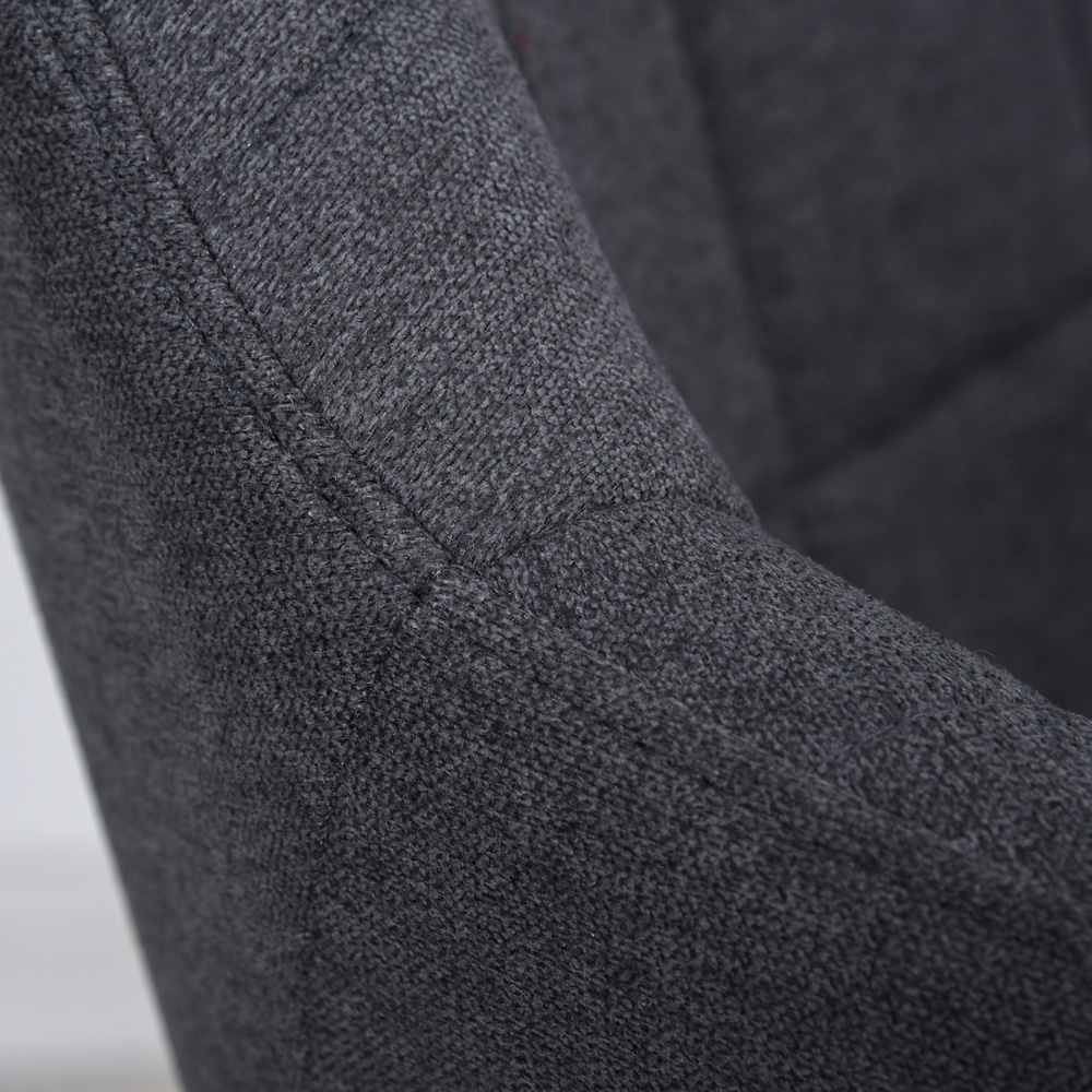 Portland Set of 2 Gold and Black Metal Wire Dining Chair Image 3