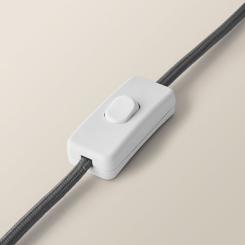 ValueLights Clint Grey Linen Tapered Shade Etched Hand Finished Ceramic LED Table Lamp Image 4