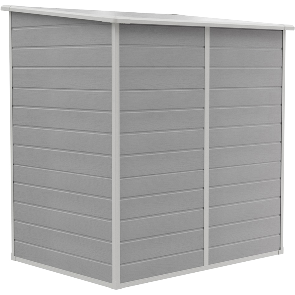 Living and Home 6 x 4ft Plastic Pent Garden Storage Shed with Floor Image 3