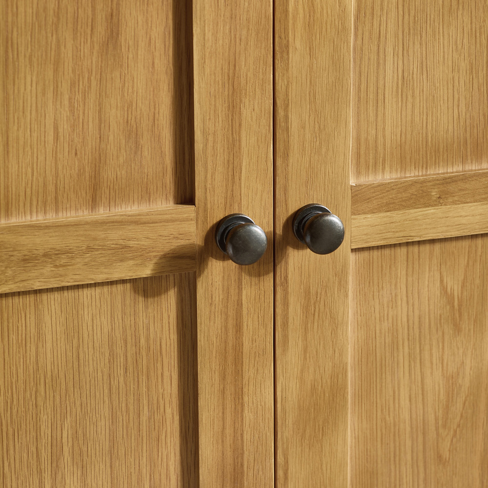 Julian Bowen Marlborough 2 Door Oak Wardrobe Image 3