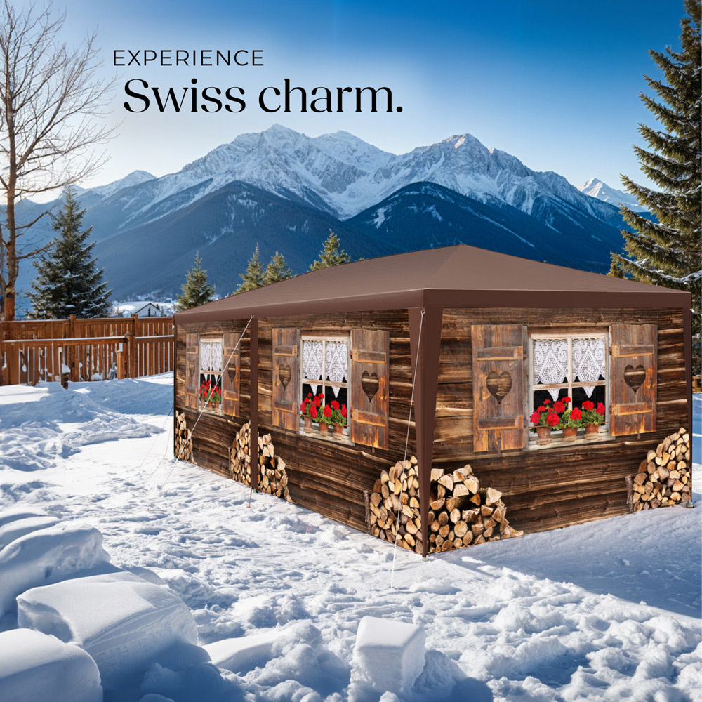 tectake Alpine Removable Side Panels Gazebo 600 x 300cm Image 8
