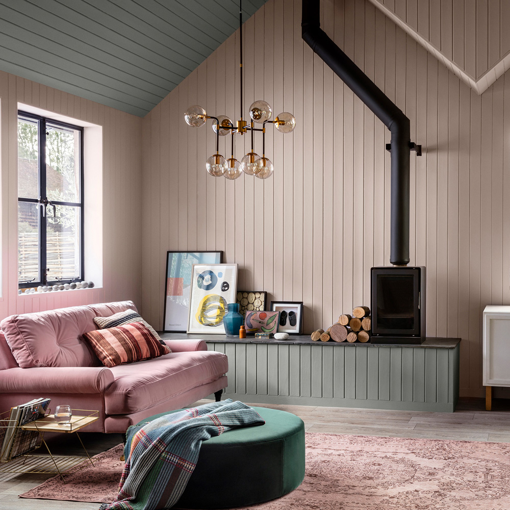 Craig & Rose Walls and Ceilings Camisole Pink Chalky Emulsion Paint 5L Image 4