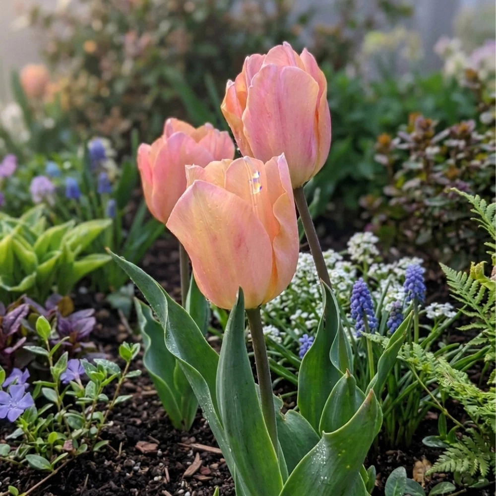 Thompson and Morgan Tulip Apricot Beauty Autumn Planting Bulb 32 Pack Image 6