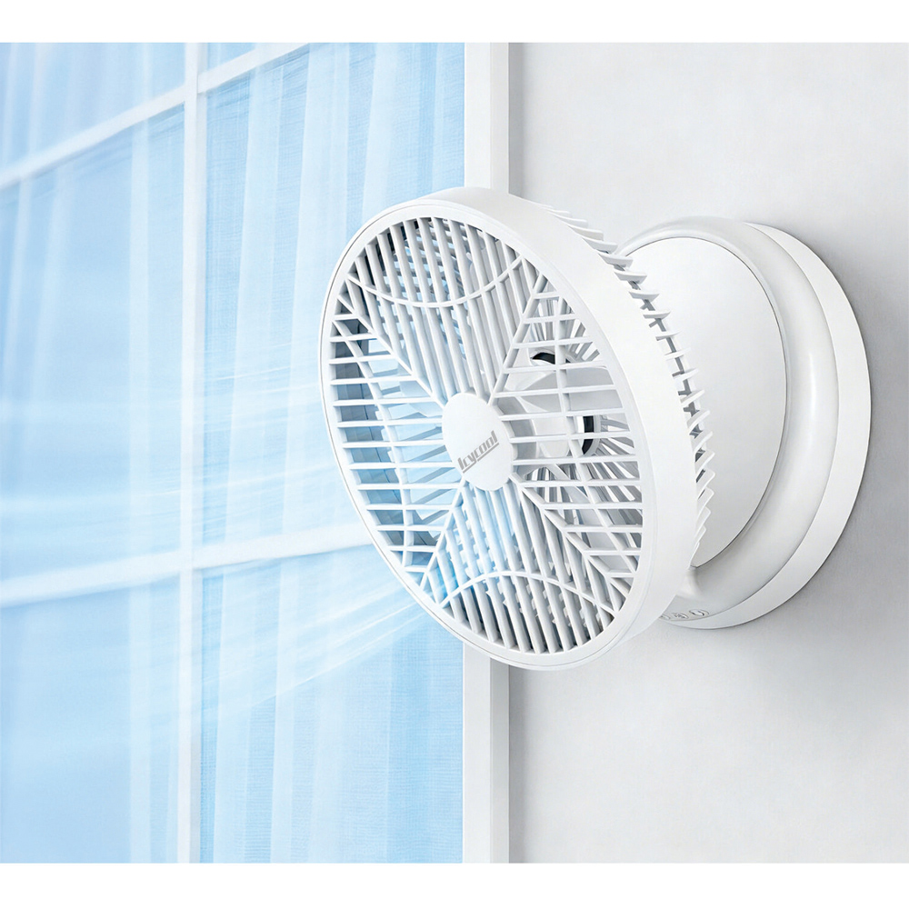 Icycool Rechargeable Desk Fan White Image 2