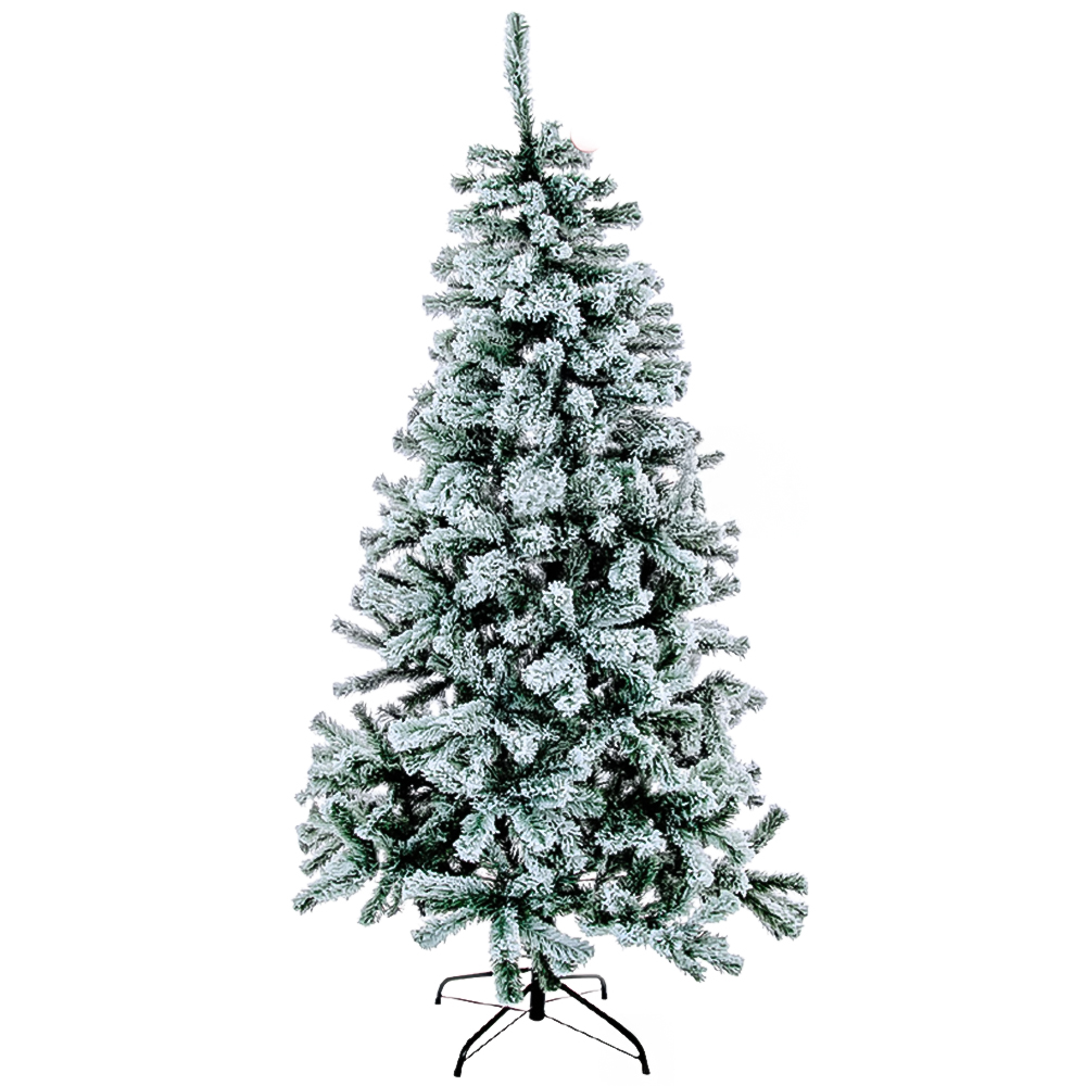 The Christmas Workshop Snowy Cone Fir Artificial Xmas Tree 6ft Image 1