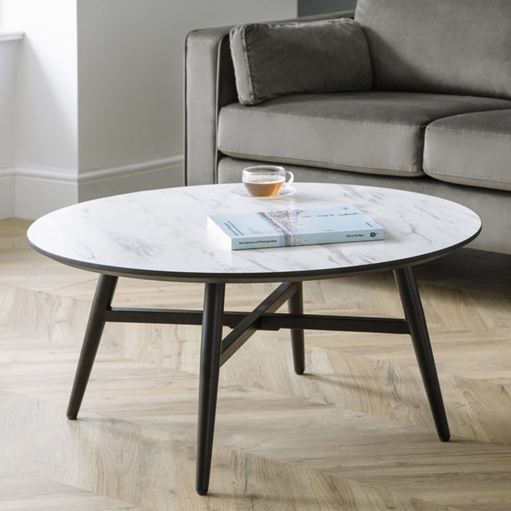 Julian Bowen Firenze Marble Effect Coffee Table Image 1