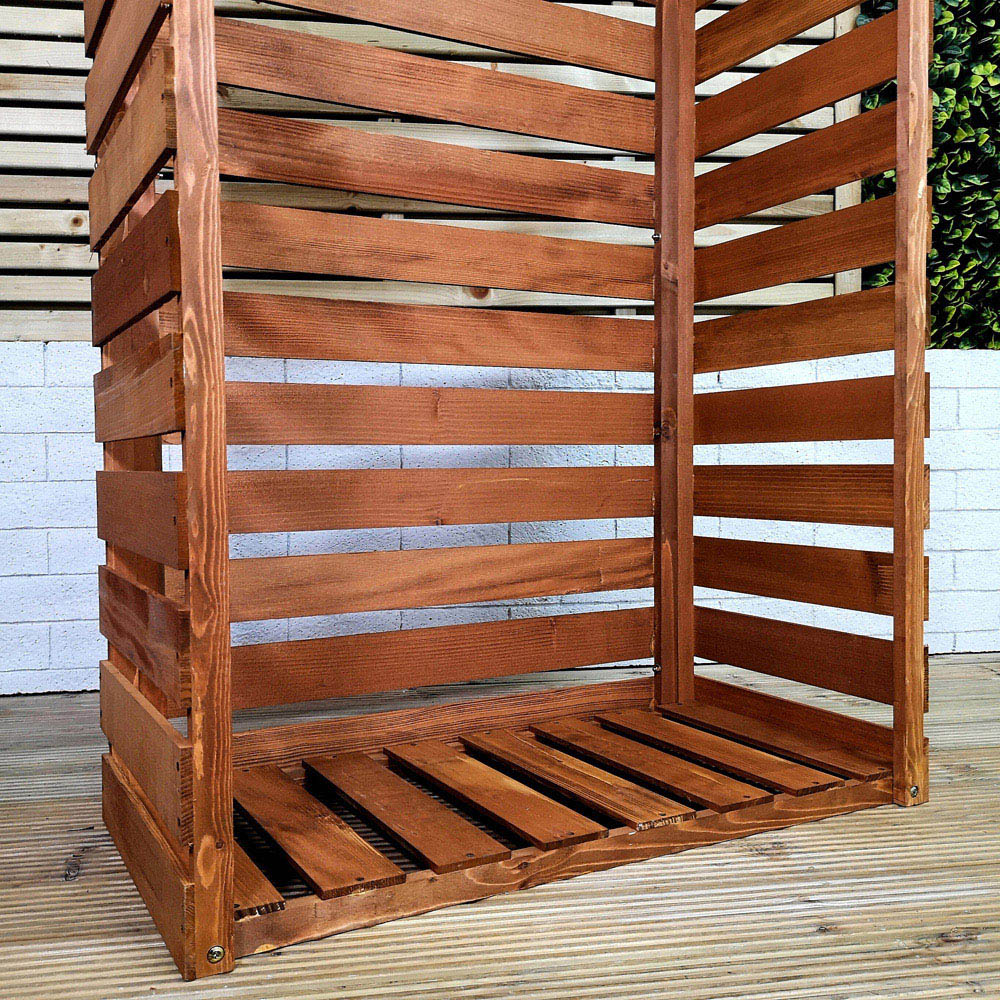 Samuel Alexander 157 x 88cm Large Wooden Garden Patio Log Store Shed Image 6