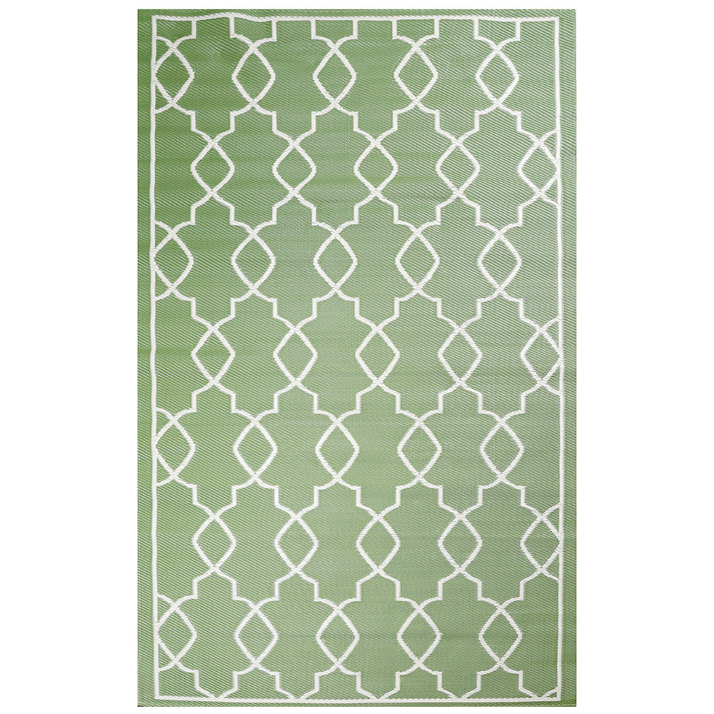 Streetwize Vintage Cream and White Reversible Outdoor Rug 120 x 180cm Image 2