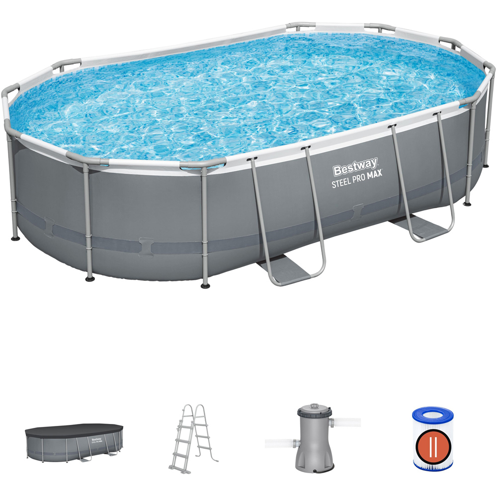 Bestway Steel Pro Max Oval Pool Set 16 x 10ft x 42 inch Image 3