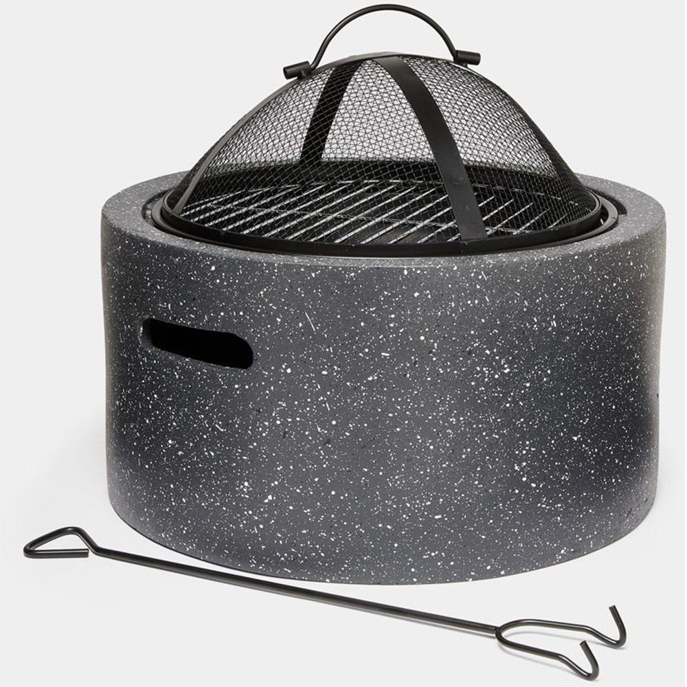 VonHaus 2 in 1 Firepit with BBQ Cooking Grill Image 3