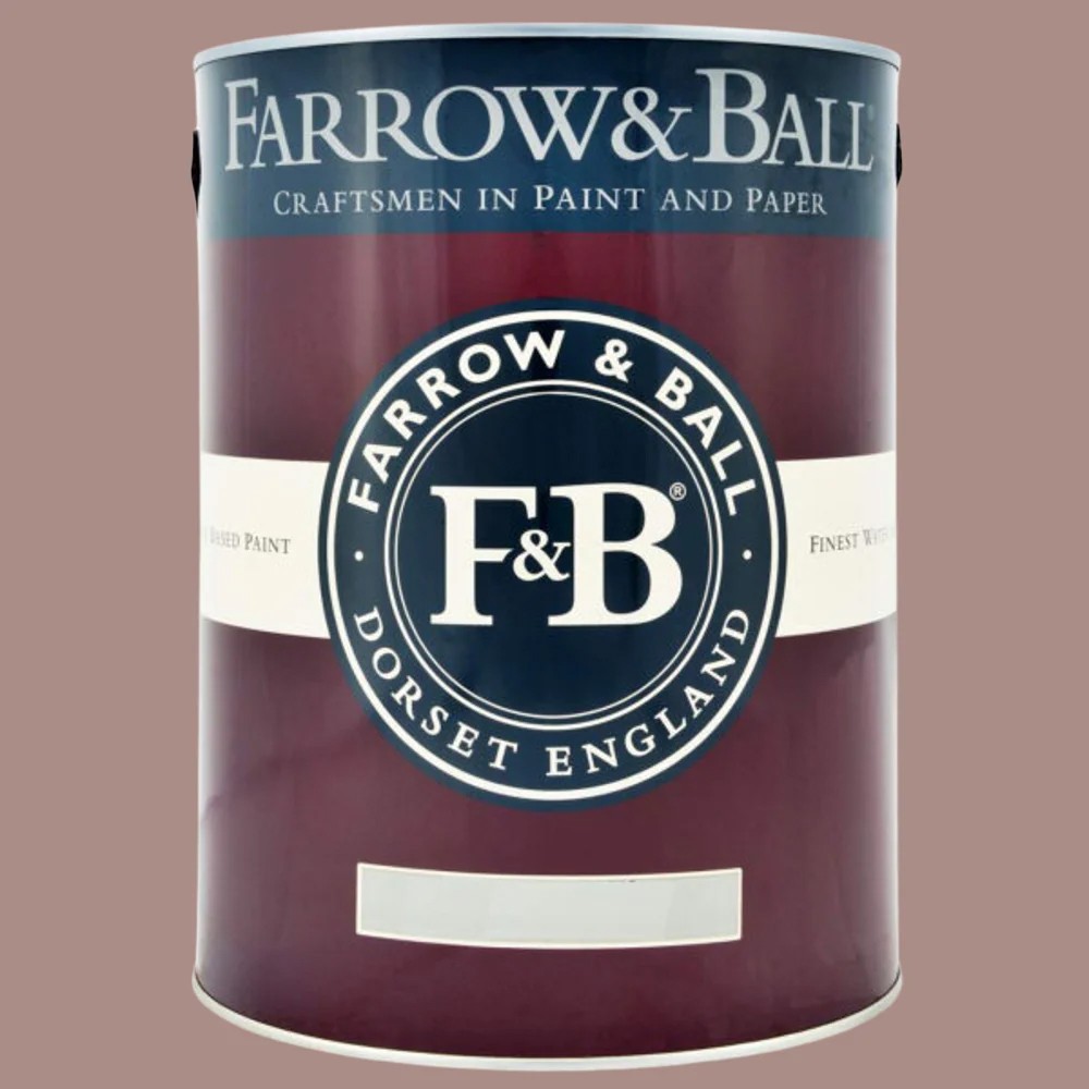 Farrow & Ball Estate Eggshell Sulking Room Pink Satin Paint 5L Image 2