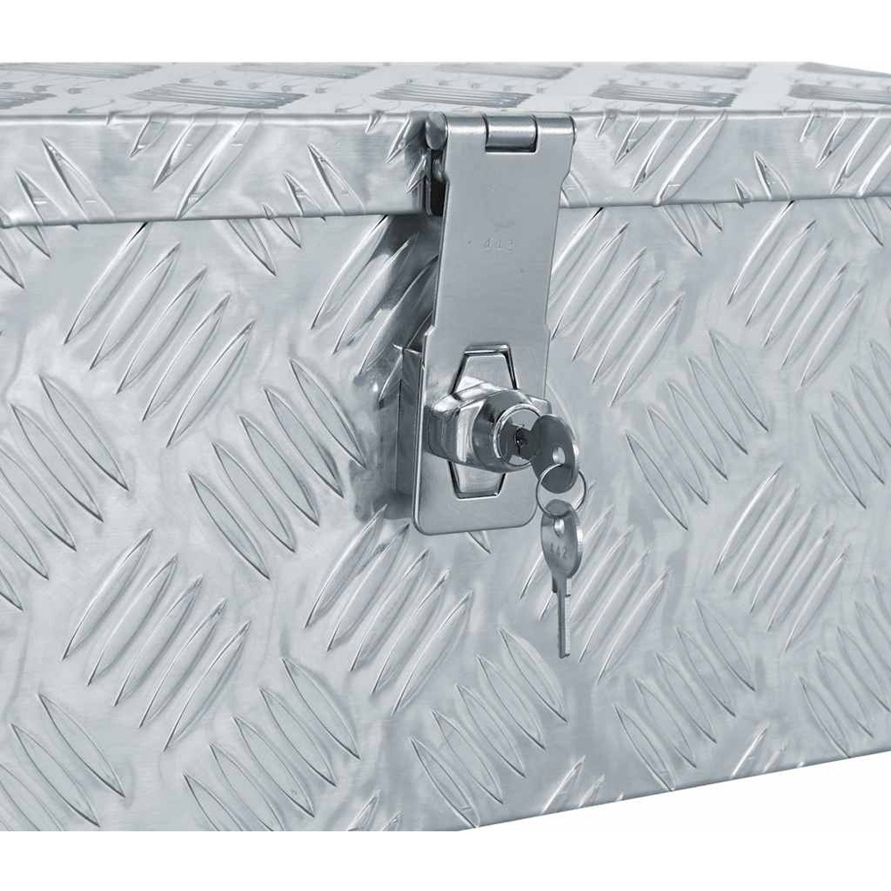 Wallplus Silver Aluminium Storage Box 20 x 48.5x 14cm Image 7