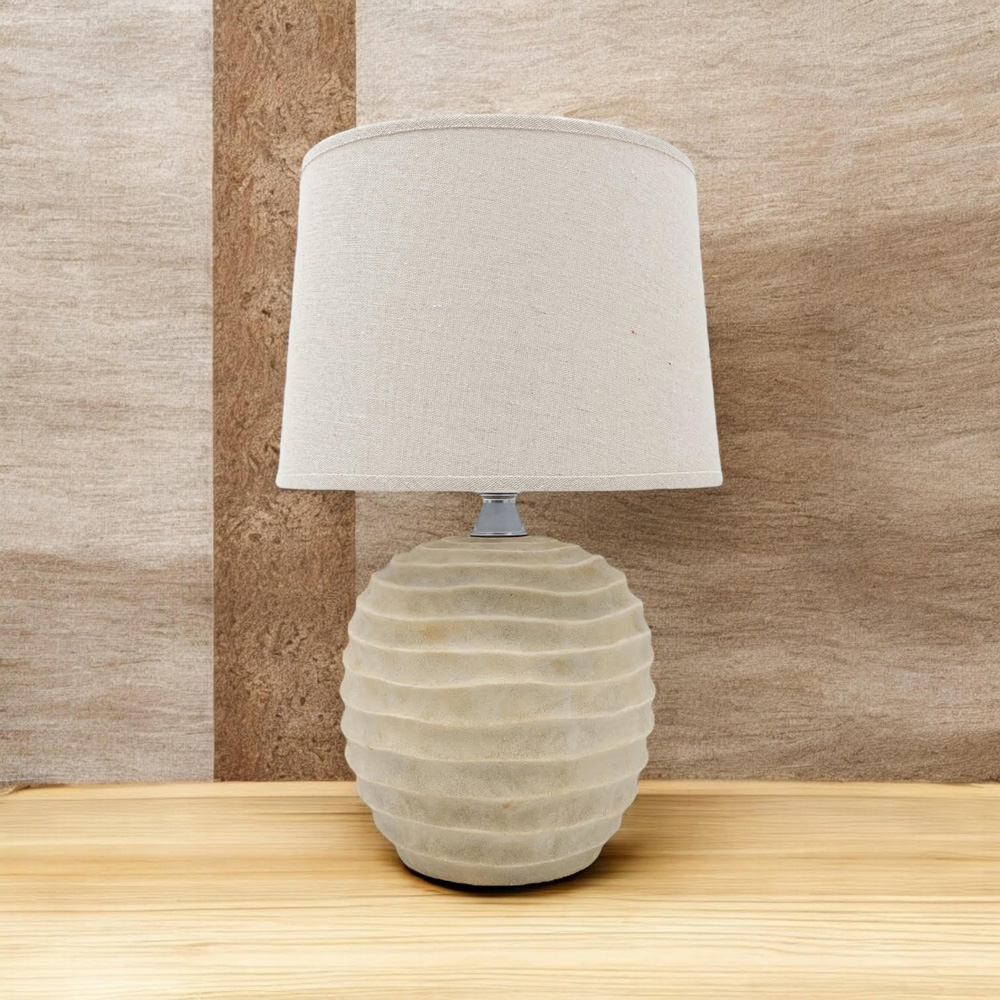 Acacia Home Fabric Shade Table Lamp 44 x 20 x 20cm Image 2