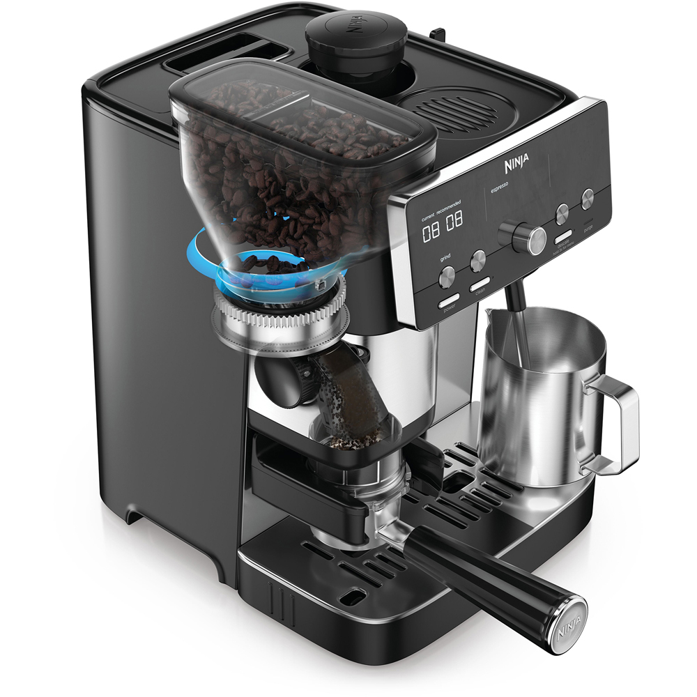Ninja Luxe Café ES301UK Black Stainless Steel Mini Espresso Machine Image 3