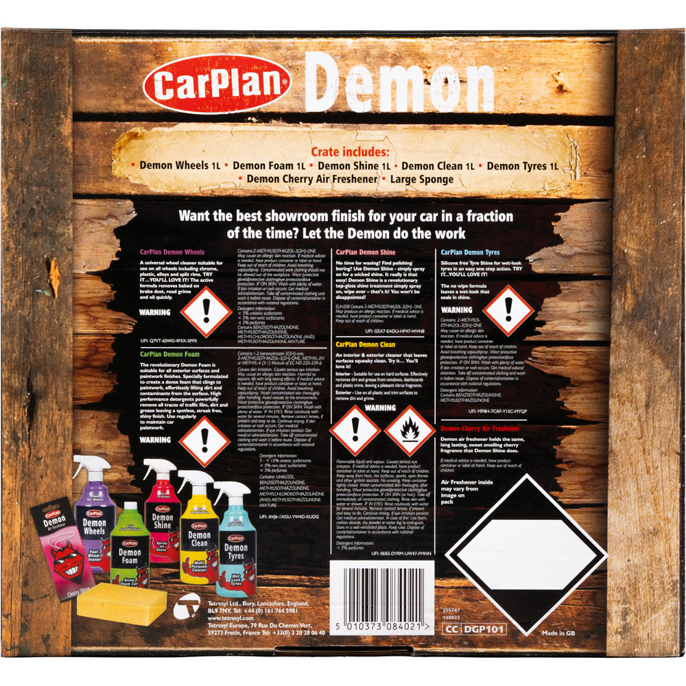 CarPlan Demon Valeting Car Cleaning Gift Pack Image 4