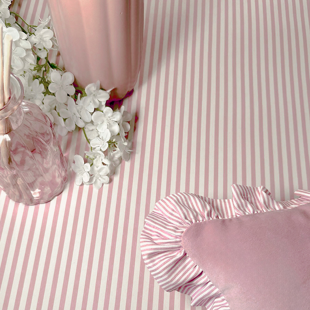 Belmont House Pink Veranda Stripe Wallpaper Image 3