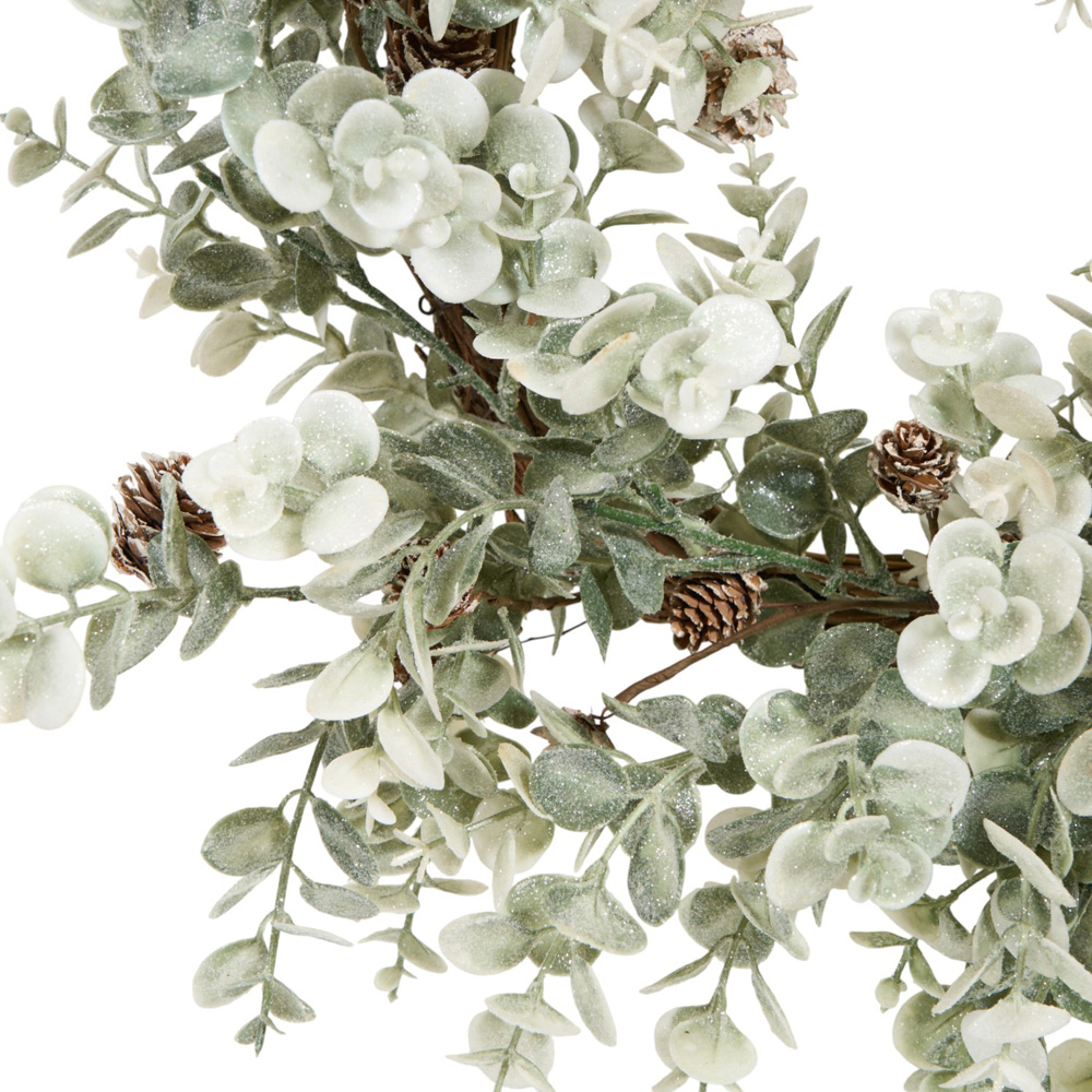 Eucalyptus and Pinecone Wreath - Green Image 2
