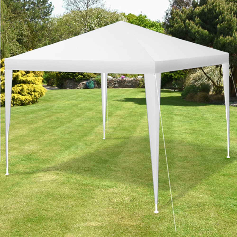 tectake Kara 3 x 3m White Water and UV Resistant Gazebo Image 1