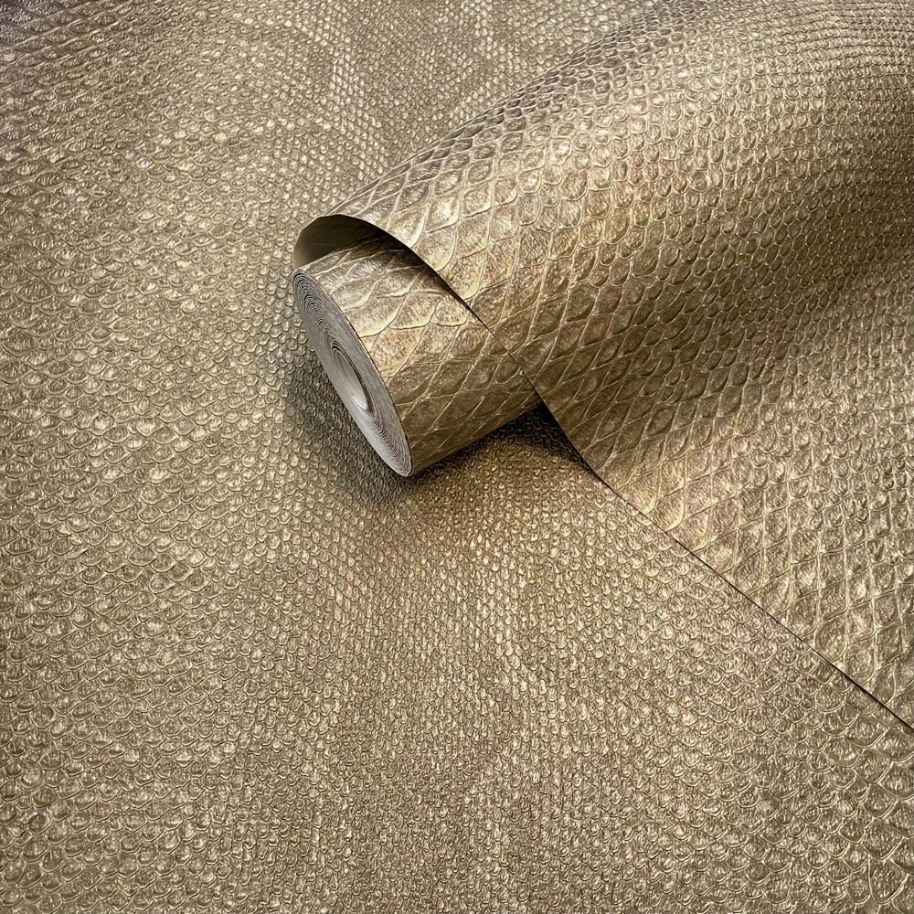 Belmont House Bowie Aurum Gold Wallpaper Image 2