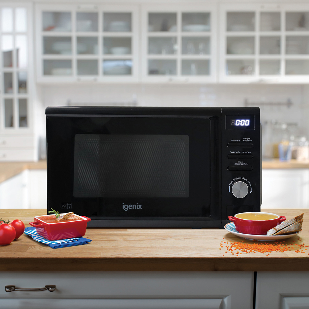 Igenix IGMD0820B Black 20L Digital Microwave 800W Image 2