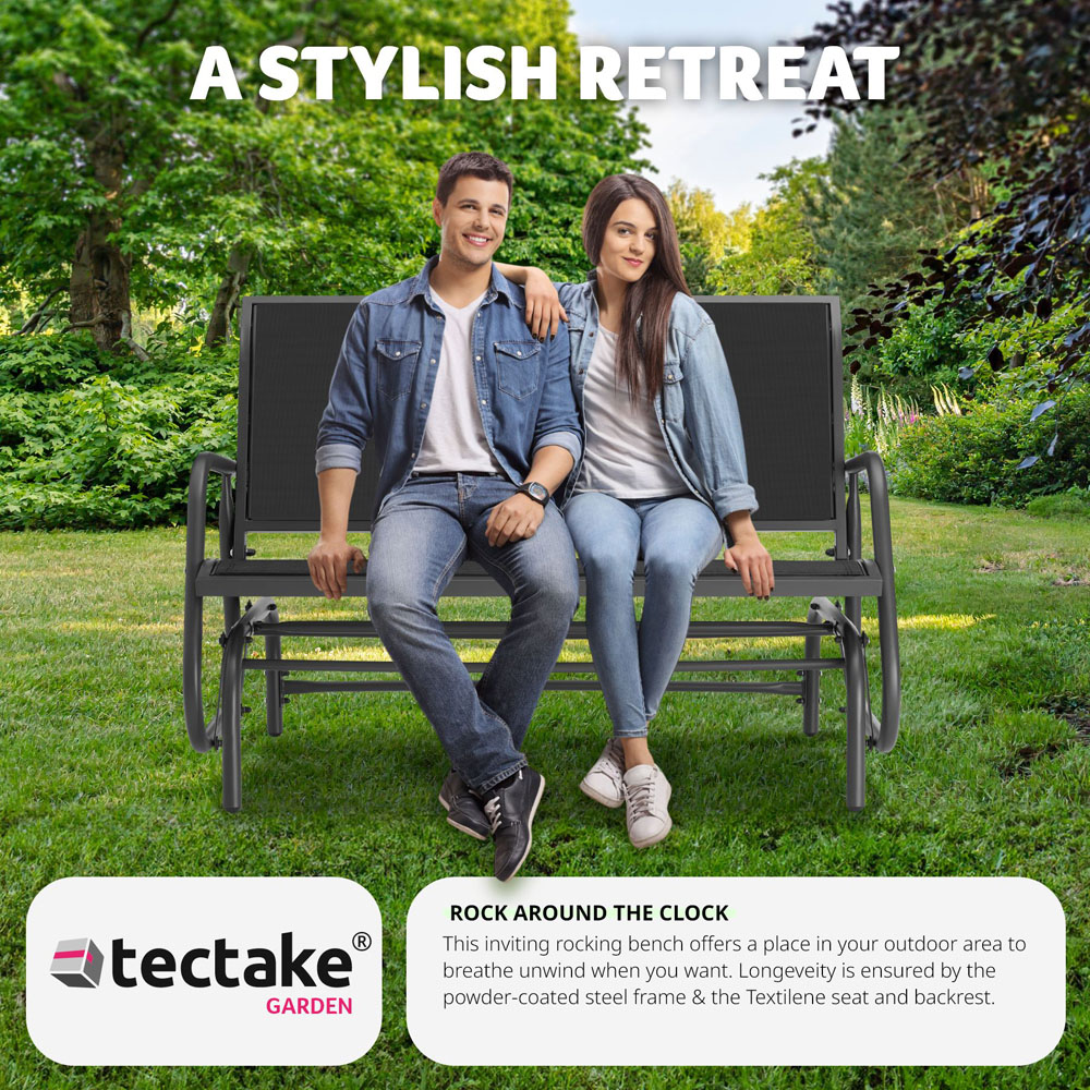 tectake Greta 2 Seater Swing Bench Image 7