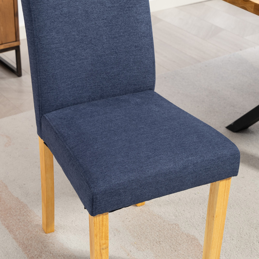 Artemis Home Almont Set of 2 Denim High Back Dining Chairs Image 2