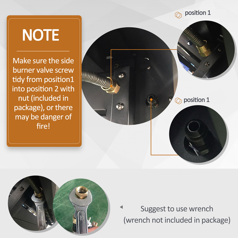 Outsunny Grey 6+1 Burner Gas Barbecue Grill with Wheel Image 8