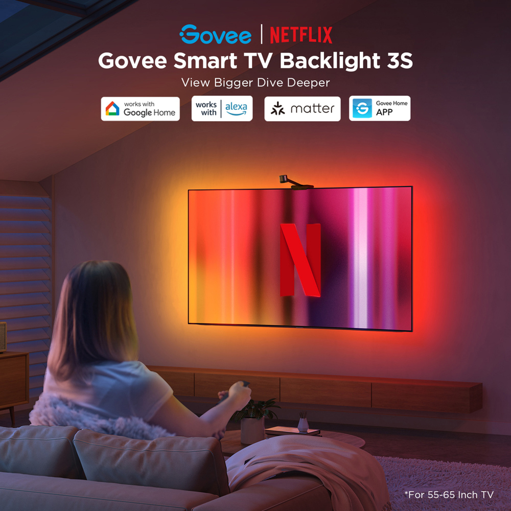 Govee Envisual RGBIC LED Smart TV Backlight 75-85 inch Image 4