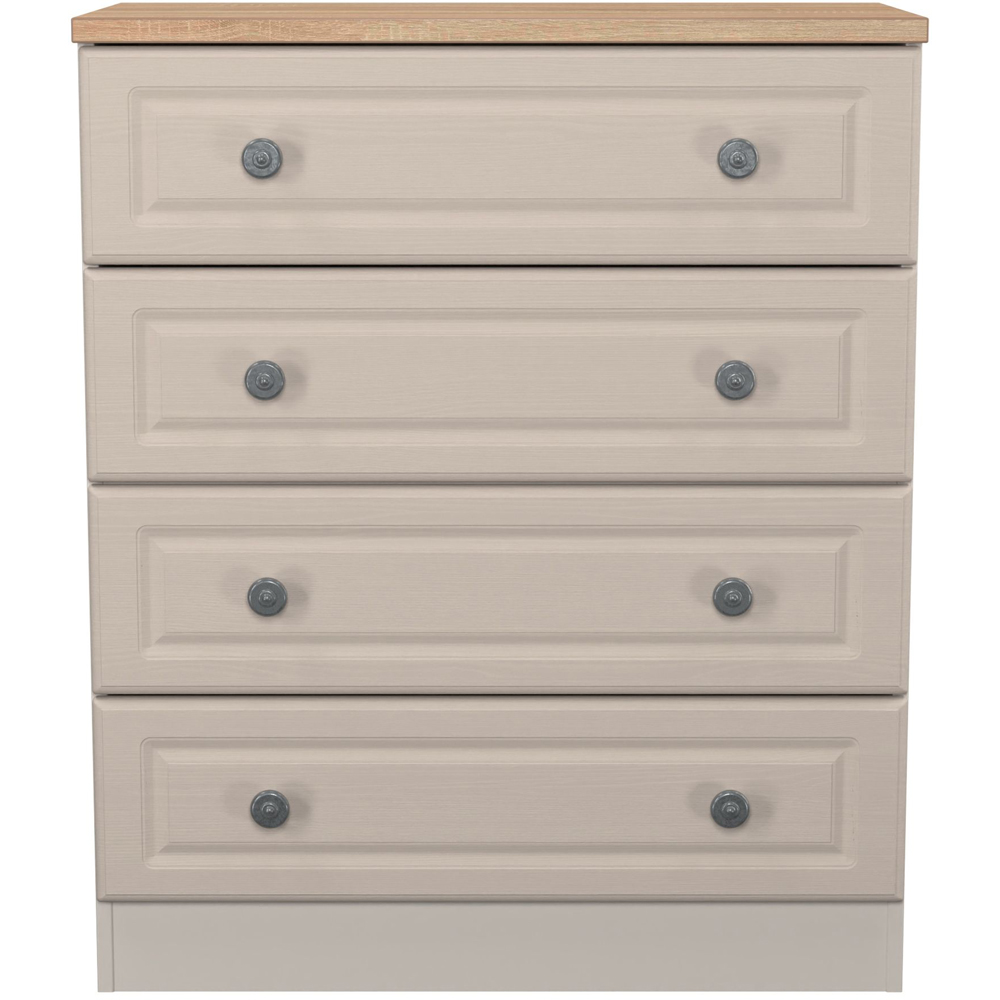 Crowndale Norfolk 4 Drawer Kashmir Ash and Bardolino Oak Chest of Drawers Ready Assembled Image 2