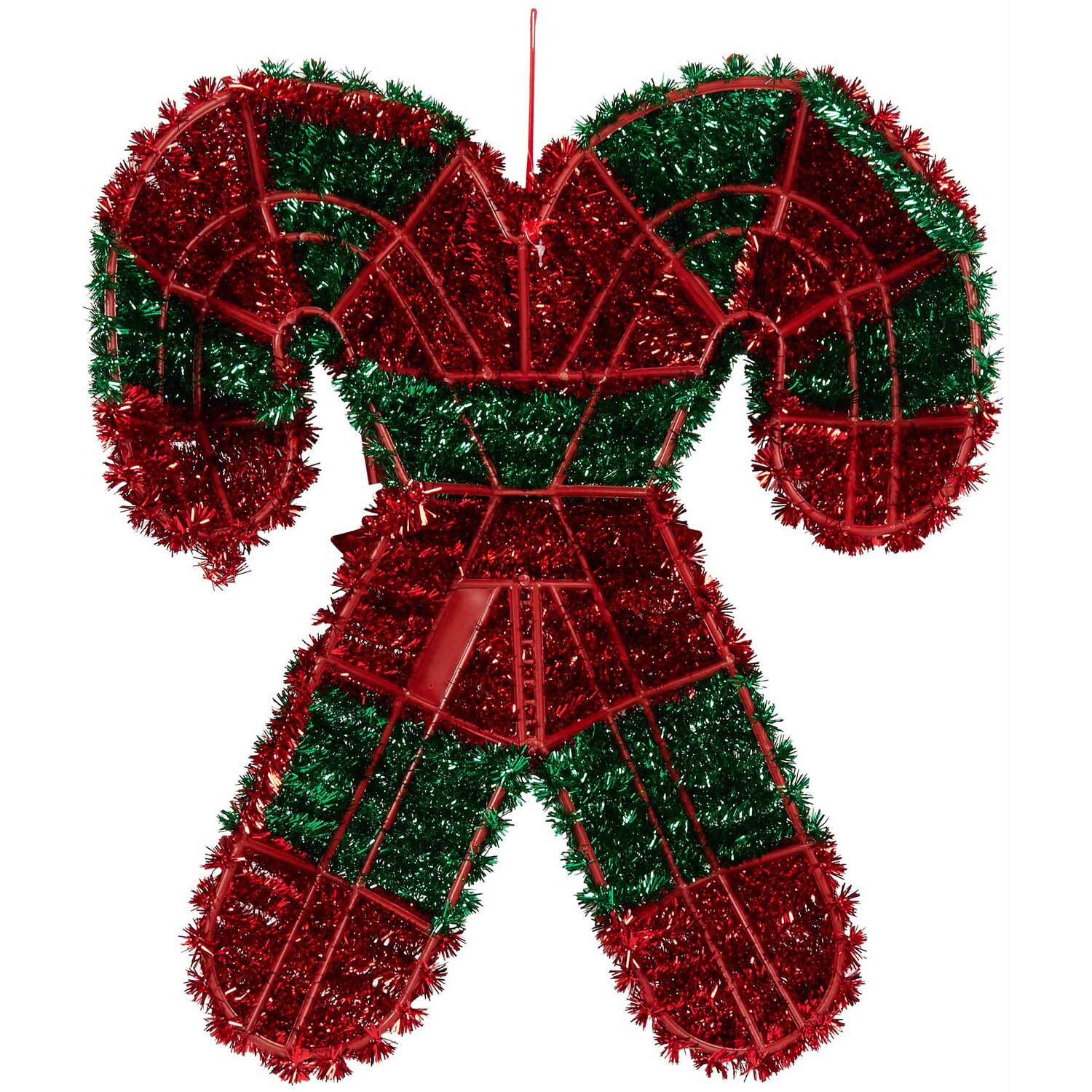 Christmas Tinsel Hanging Candy Cane Image 3