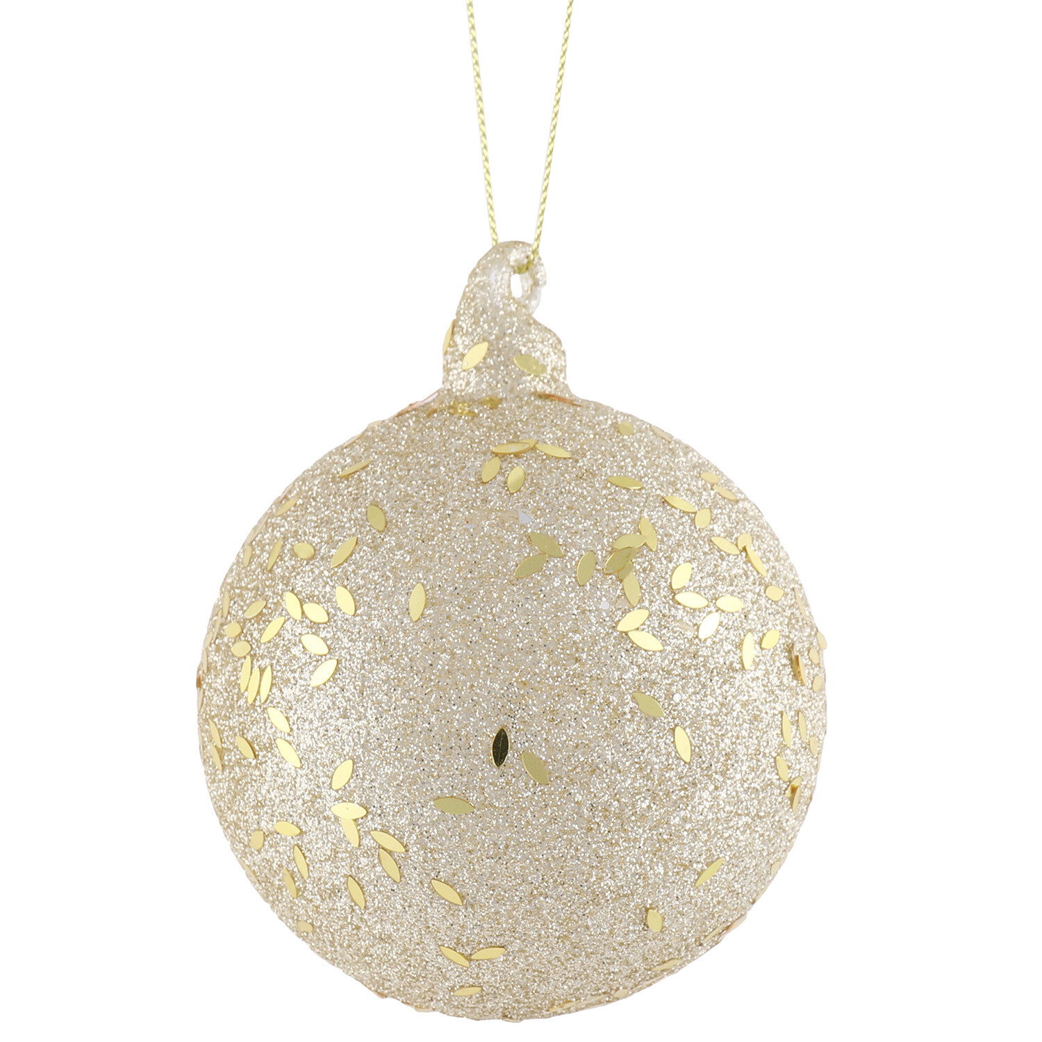 Sparkle Gold Glitter Bauble - Gold Image 3