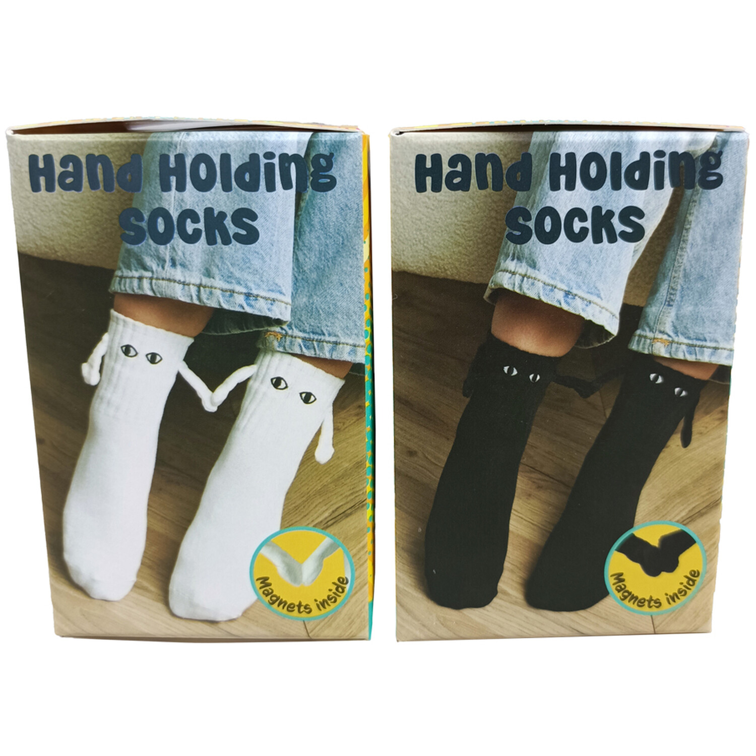 Hand Holding Socks - Black or White Image 3