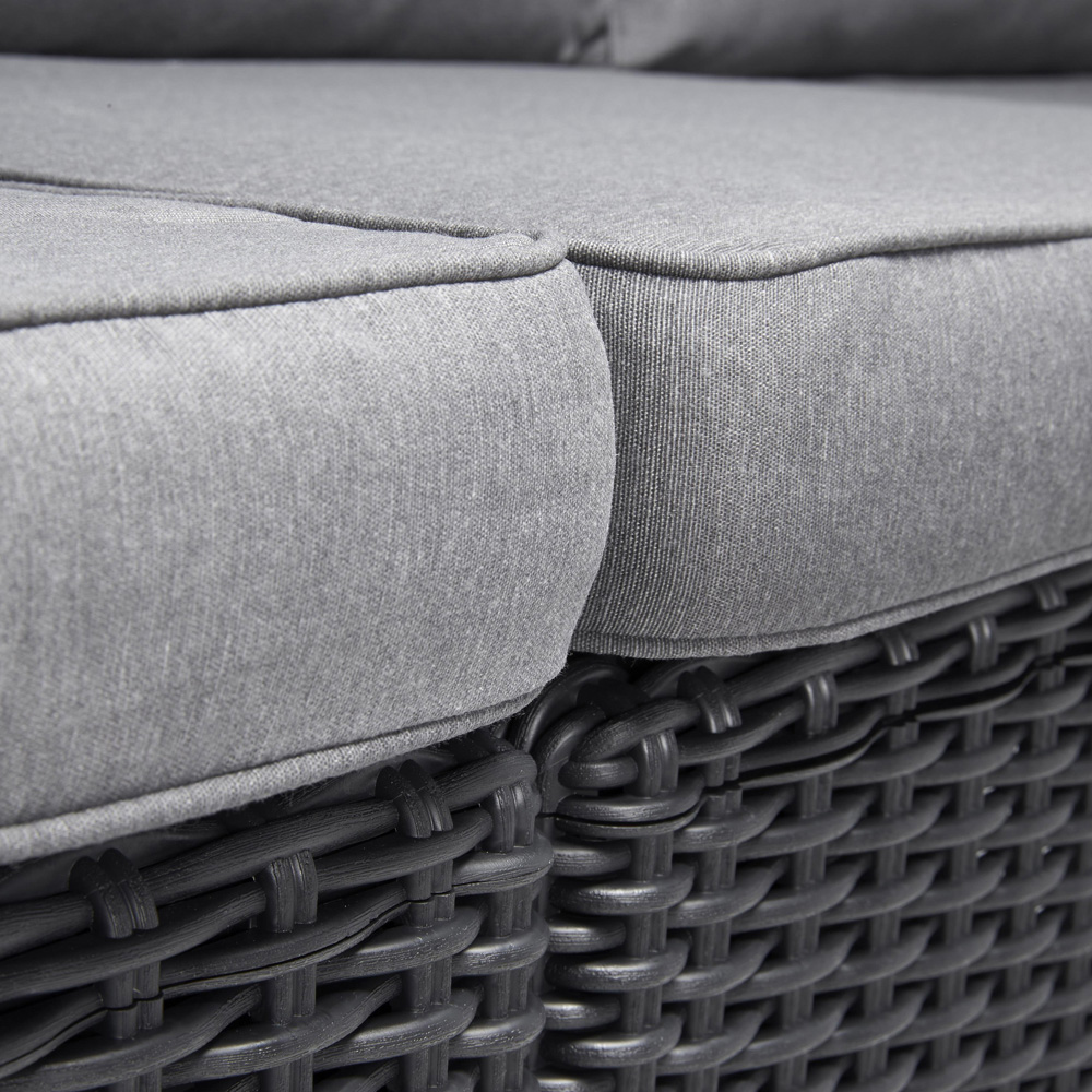 Keter California 4 Seater Grey Chaise Longue Set Image 5