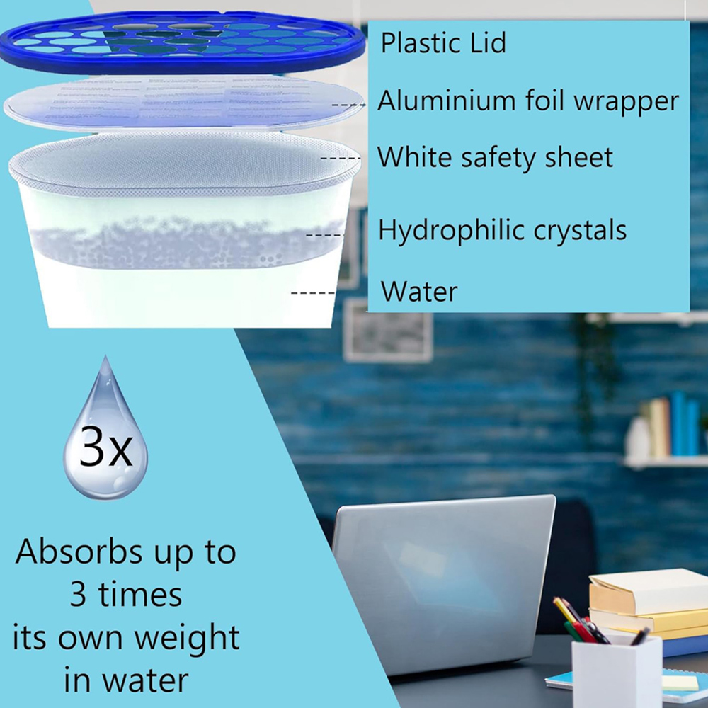 Shatchi 20 Pack 500ml Moisture Absorber Interior Dehumidifier Tub Image 8
