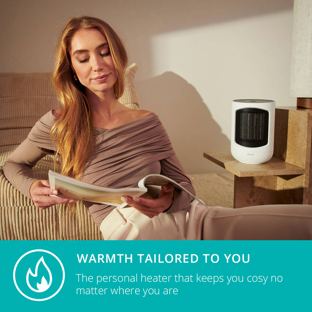 Duux Zone White Personal Heater 1500W Image 8
