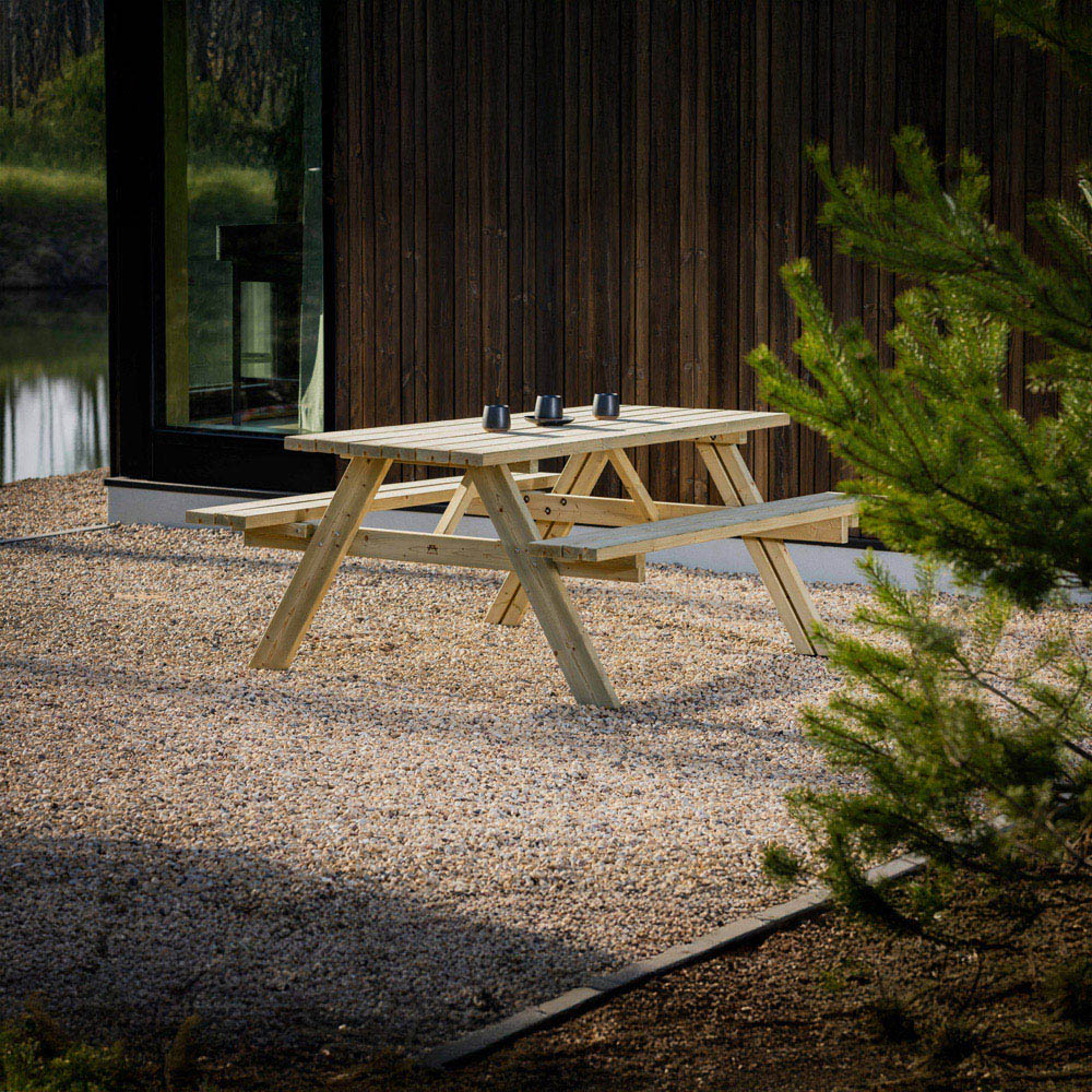 AMATA Ungurs 6 Seater Classic Picnic Table Green Image 9