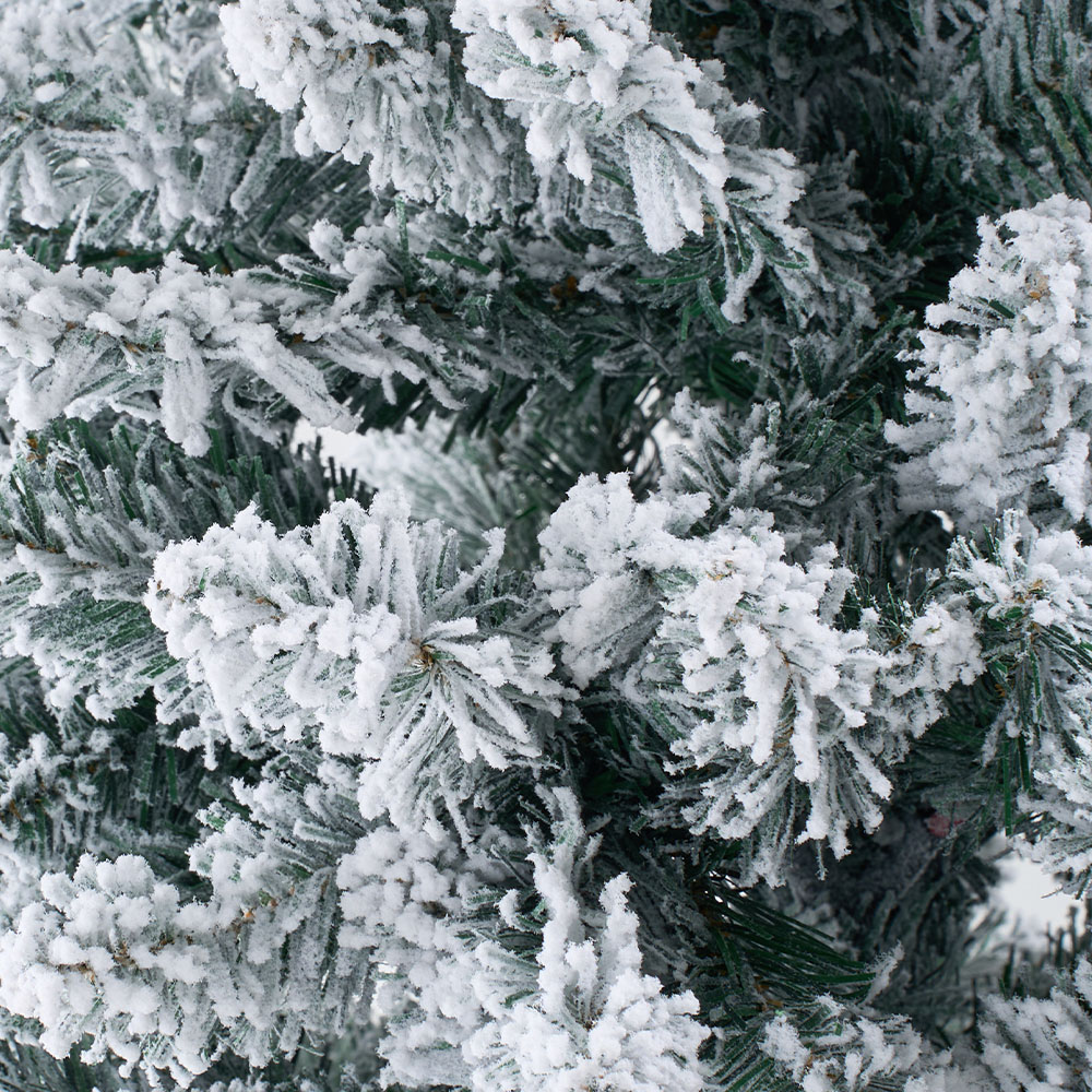 Living and Home X-Frame Stand Snow-Flocked Artificial Christmas Tree 5.9ft Image 3