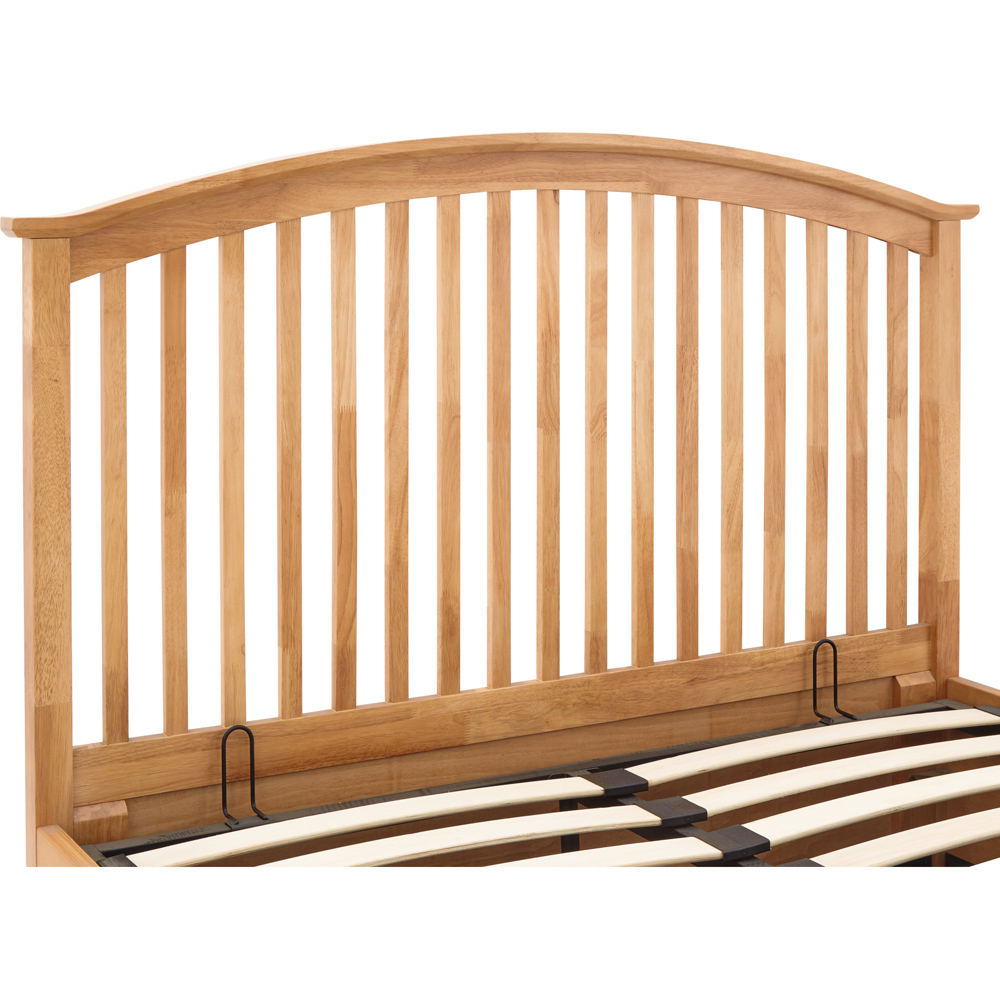 GFW Madrid King Size Oak Wood Wooden Ottoman Bed Image 8