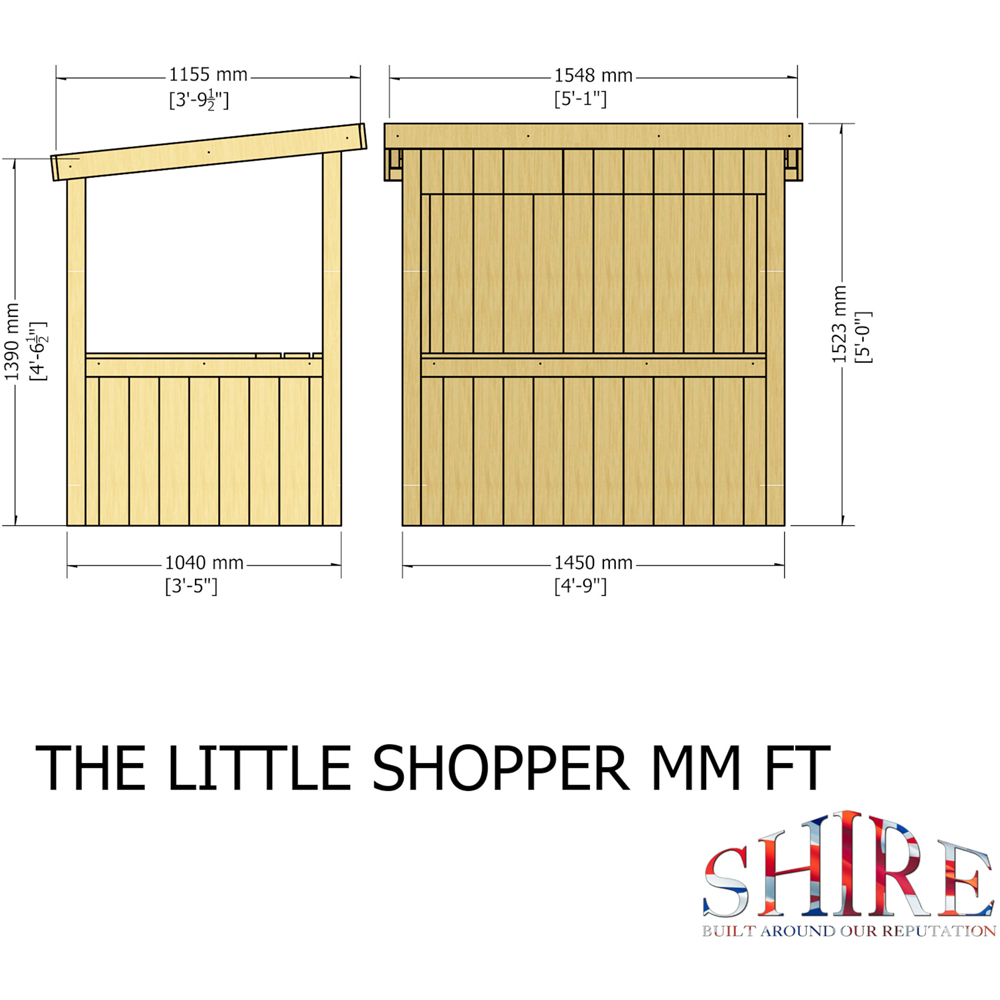 Shire Little Shopper Playhouse 3 x 5ft Image 9