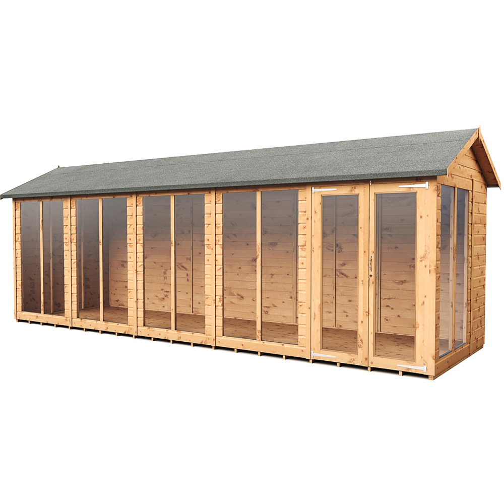Empire Sheds 6 x 20ft Double Door Tongue and Groove Wooden Apex Garden Shed Image 1