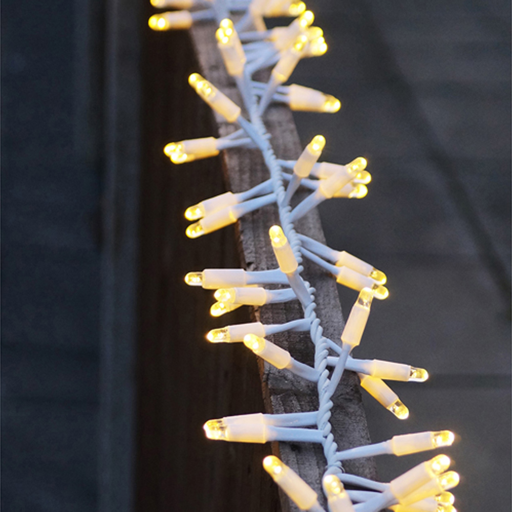 Eagle Connect 500 Warm White LED White Cluster Light 10m Image 6