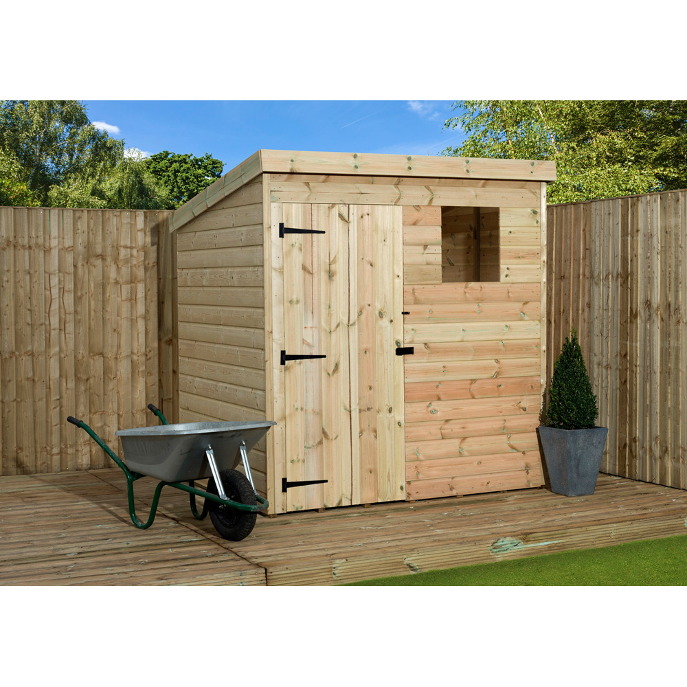 Empire Sheds 1500 5 x 5ft Tongue and Groove Wooden Pent Garden Shed Image 3
