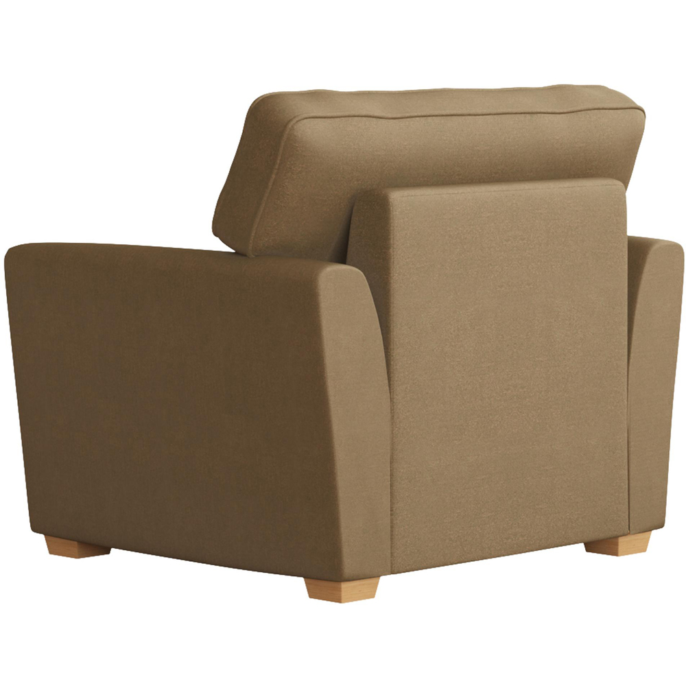 Wendleberry Mink Plush Velvet Fixed Back Armchair Image 4