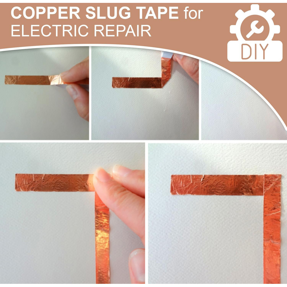 ATEK Self-Adhesive Copper Foil Tape Slug and Snail Barrier 5mm x 25m Image 8