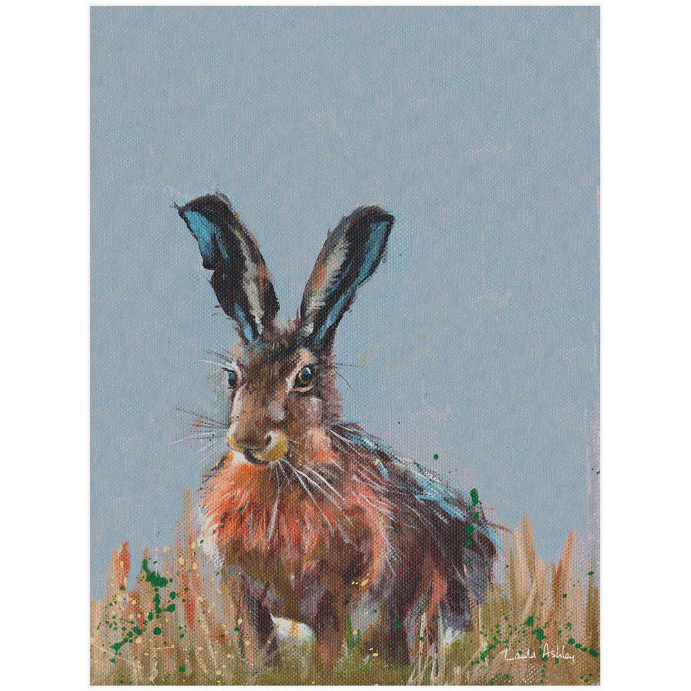 Laura Ashley Hare Wooden Frame Wall Art 50 x 70cm Image 4