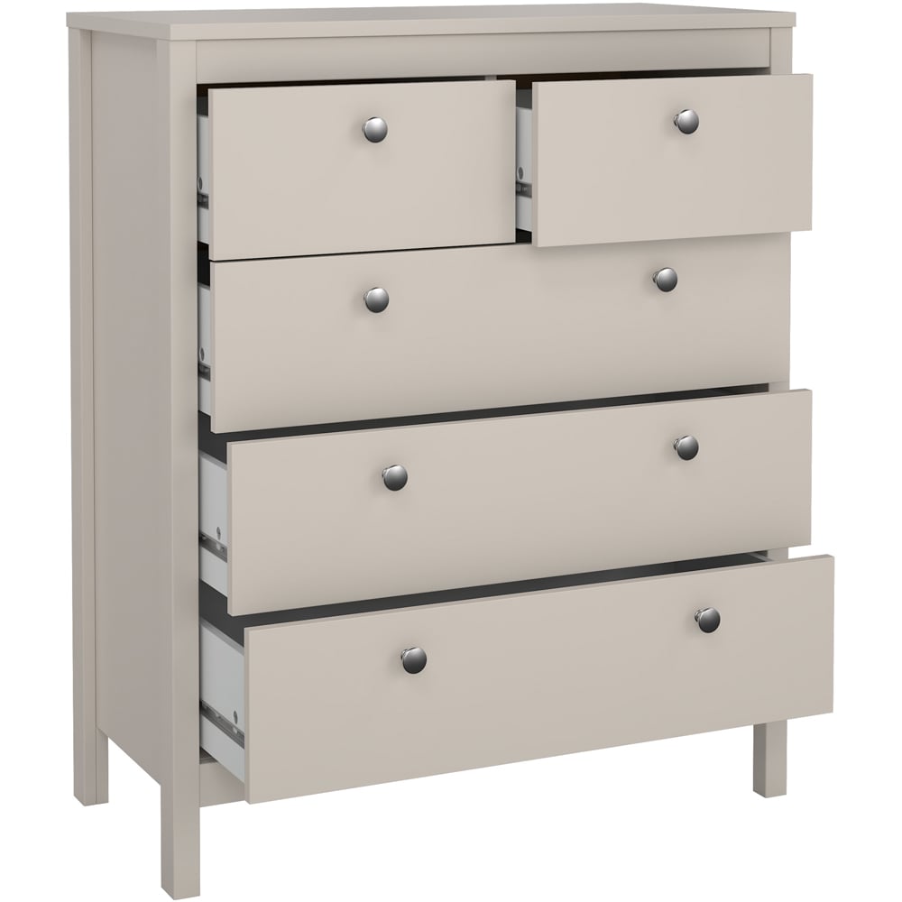 Florence Madrid 5 Drawer Cashmere Chest of Drawers Image 3