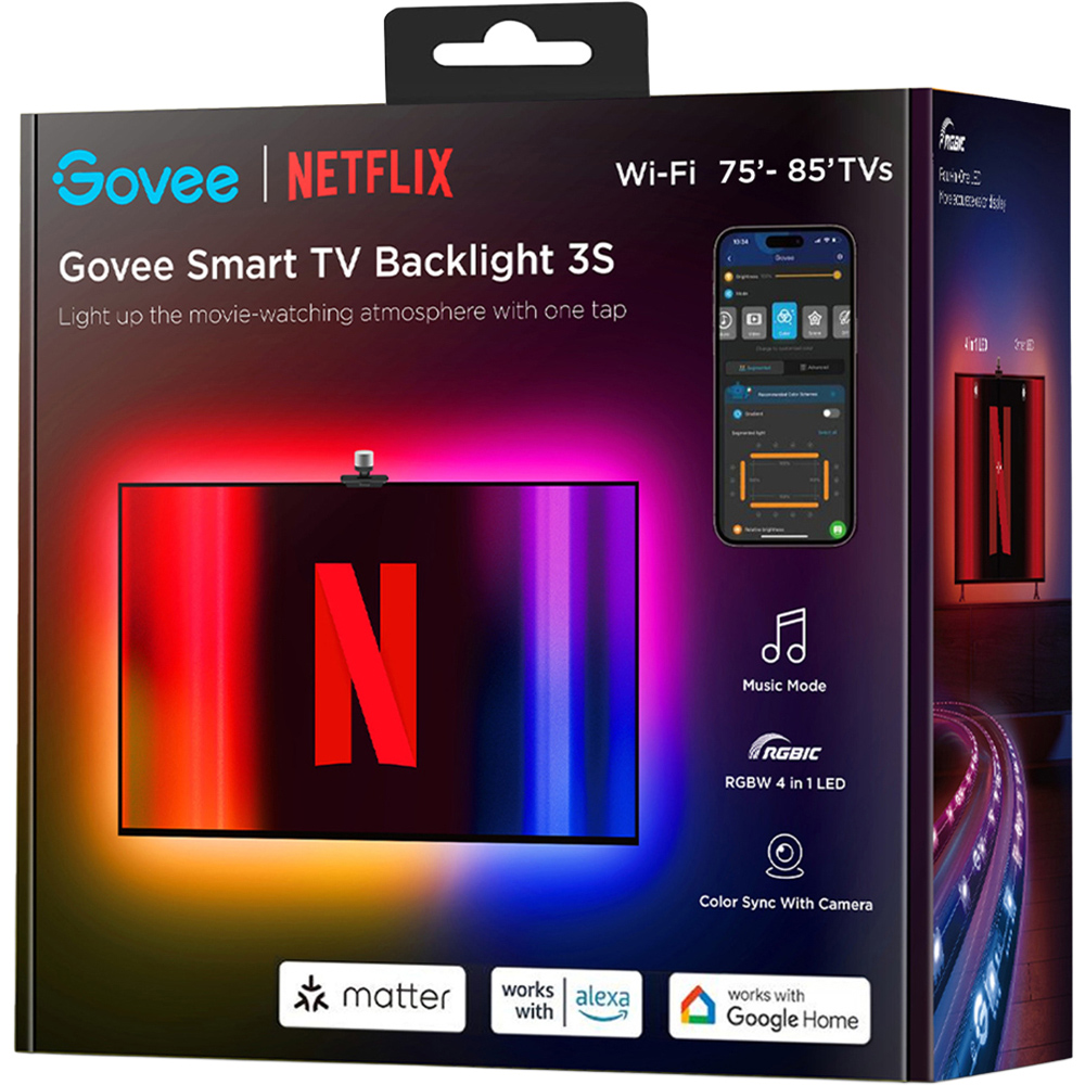 Govee Envisual RGBIC LED Smart TV Backlight 75-85 inch Image 2
