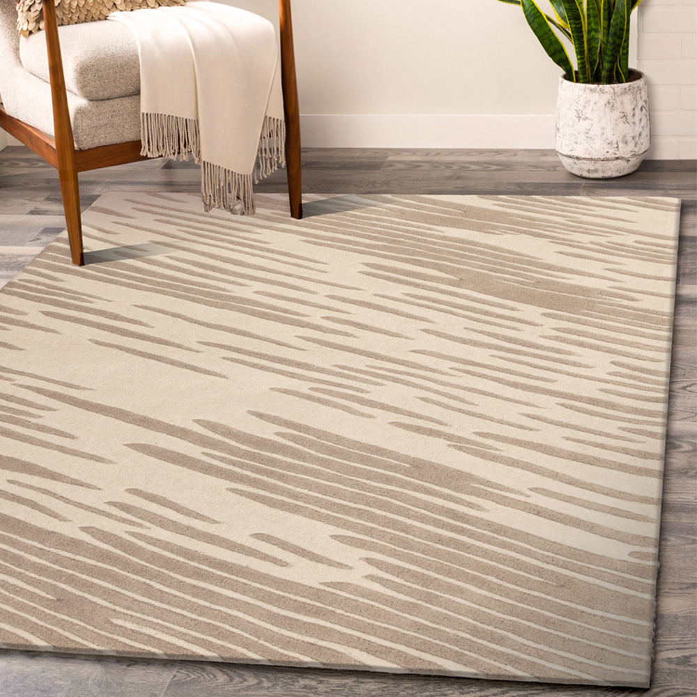 Esselle Home Aura Storm Natural and Mink Rug 200 x 290cm Image 2